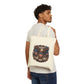 4th of July Patriotic Tote Bag — American Eagle Flag Canvas Grocery Bag