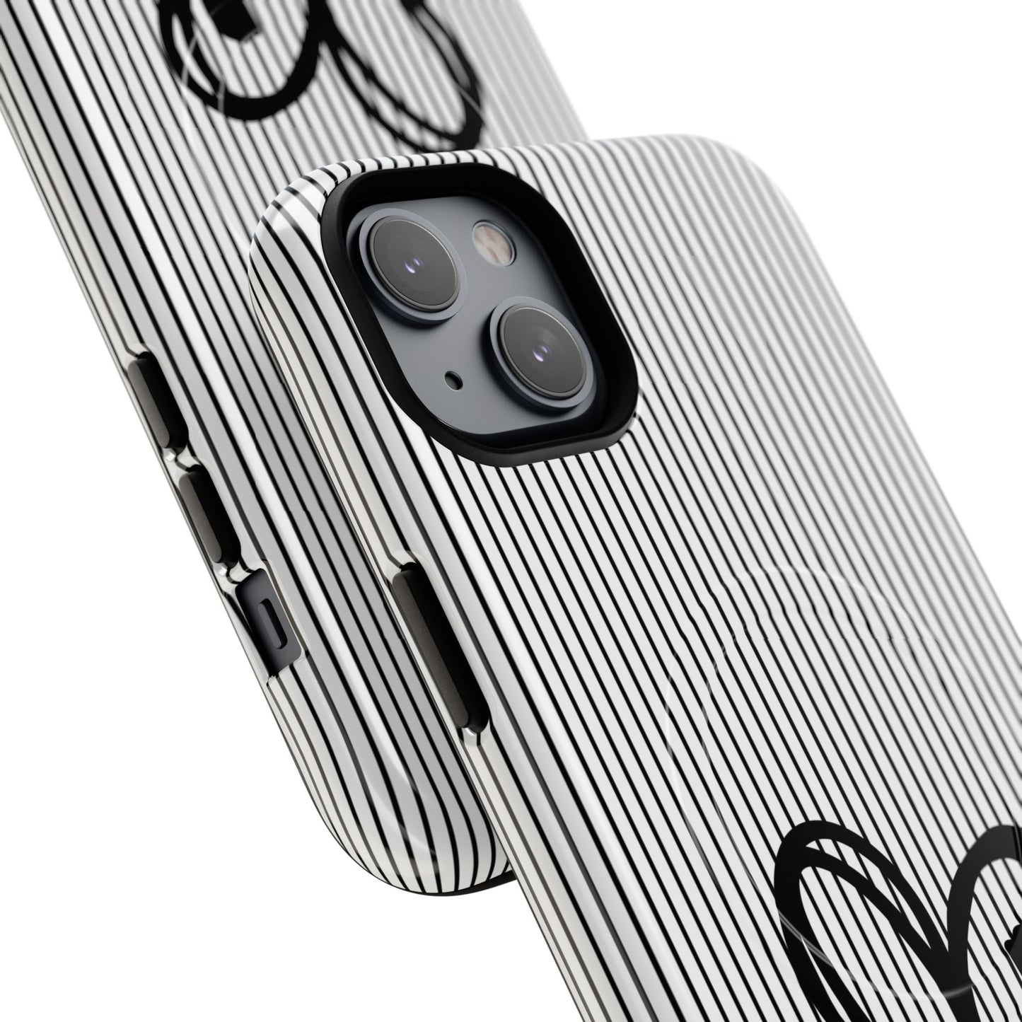 Tough Magnetic Phone Case with Heart & Cross Design, Durable Phone Cover, Unique Gift for Her, Stylish Accessory, Everyday Use