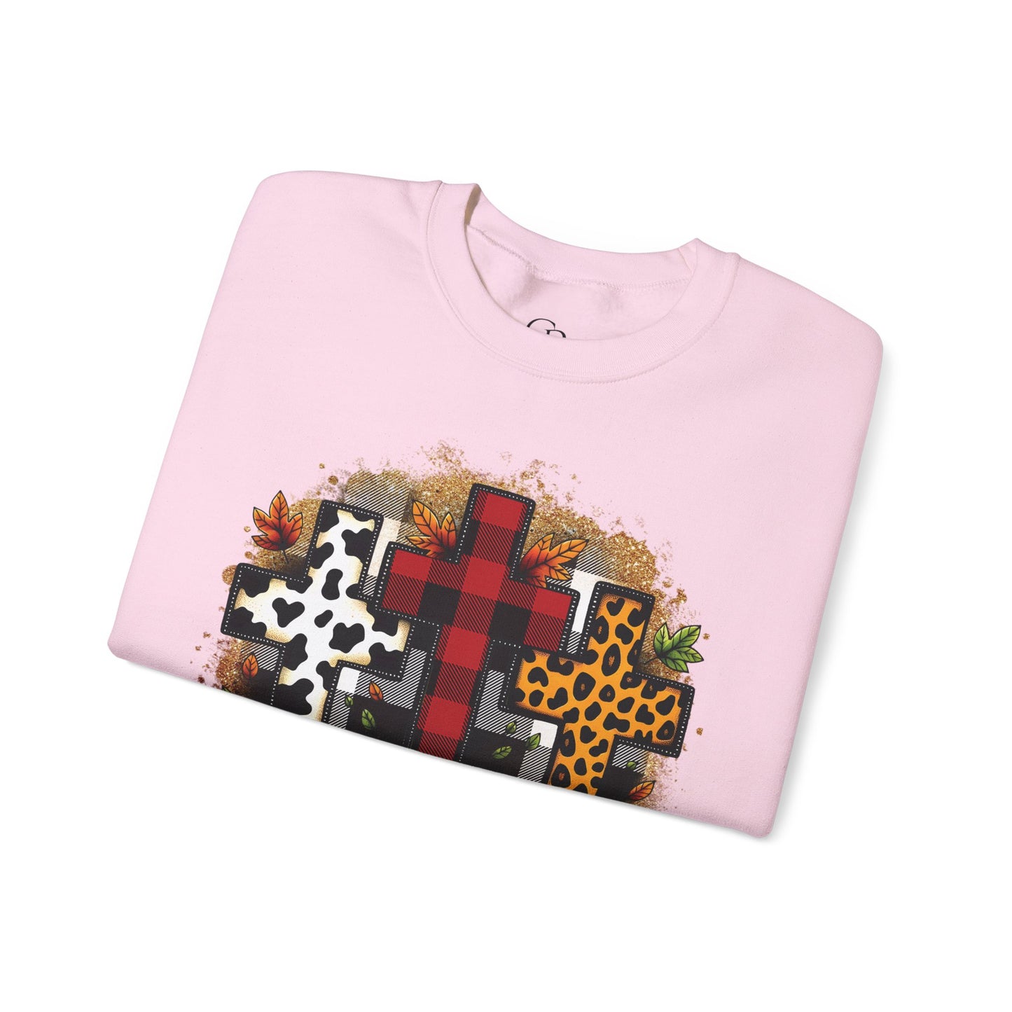 Faithful Harvest Cross Unisex Heavy Blend™ Crewneck Sweatshirt