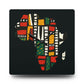 Colorful African Map Wall Clock – Modern Home Decor