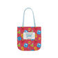 Personalized Kawaii Composition Book Inspired Canvas Tote Bag with Colorful Straps, Cute School Bag, Eco-Friendly Tote, Back to School Shopping Bag, Teacher Gift Idea
