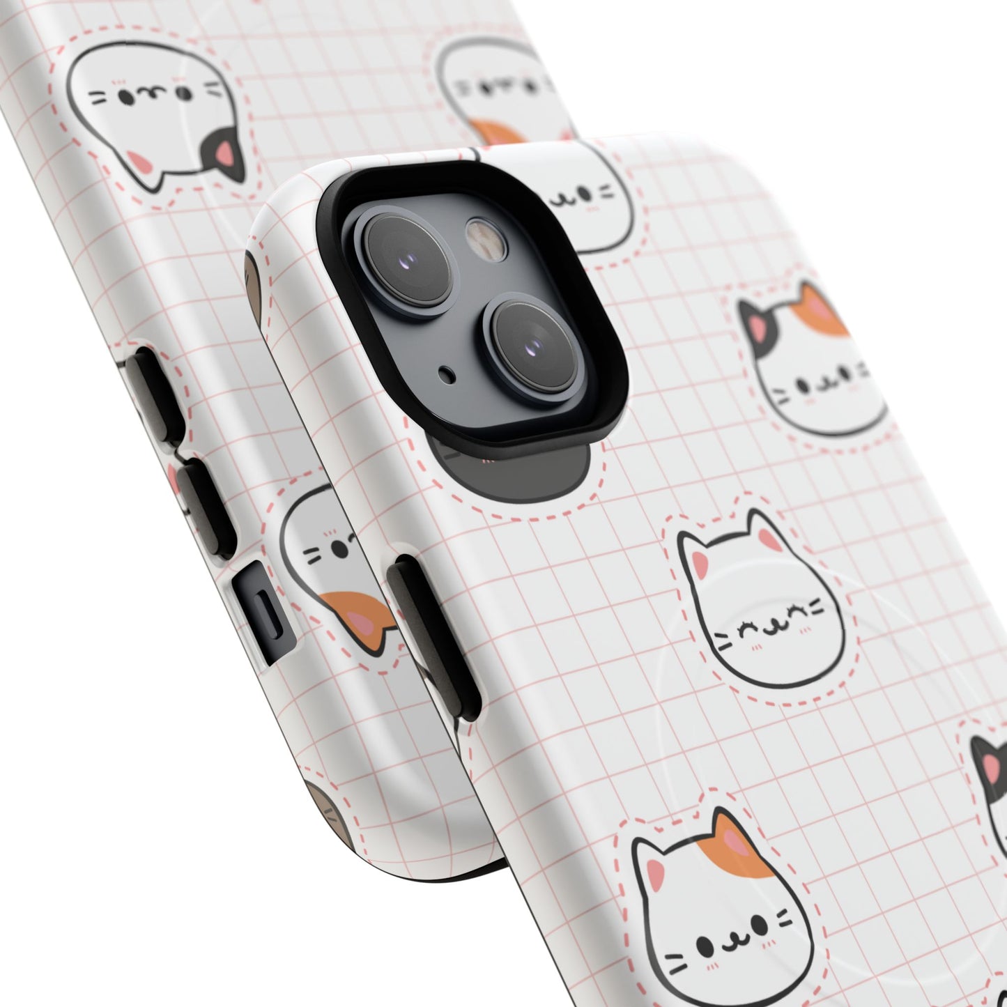 Cute Cat Tough Magnetic Case, iPhone Cover, Cat Lover Gift, Cute Cat Accessories, Pet-Themed iPhone Case