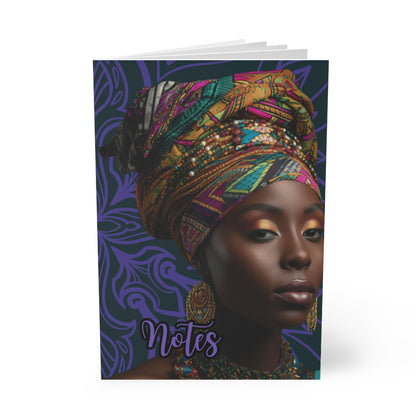 Elegant Motivational Notebook, A5 Journal for Inspiration, Black Woman Art, Affirmation Gift, Empowerment, School Supplies, Unique [...]