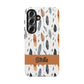 Personalized Whispering Feathers Samsung, Google Pixel and iPhone Case, Custom Name Case.