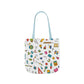 Personalized Classroom Couture Composition Book Inspired Canvas Tote Bag with Colorful Straps, Cute School Bag, Eco-Friendly Tote, Back to School Shopping Bag, Teacher Gift Idea