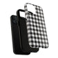 Black and White Gingham Phone Case, Tough Magnetic Cases, Stylish Phone Cover, Gift for Her, Trendy Phone Accessory, Checkered Print