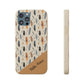 Personalized Whispering Feathers Samsung and iPhone Biodegradable Case, Custom Name Case.