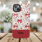 Personalized Rosette Coquette Floral Phone Case - Tough MagSafe® Magnetic Cases, Protective Cover, Stylish Tech Accessory, Gifts for Her