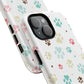 Pet Lover Magnetic iPhone Case - Cute Paw Print Design, Tough Magnetic Cases for Dog and Cat Owners, Gift for Animal Lovers