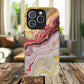 Colorful Red Marble iPhone Case, Tough Magnetic Cases, Stylish iPhone Protection, Unique Gift for iPhone Lovers, iPhone Accessories
