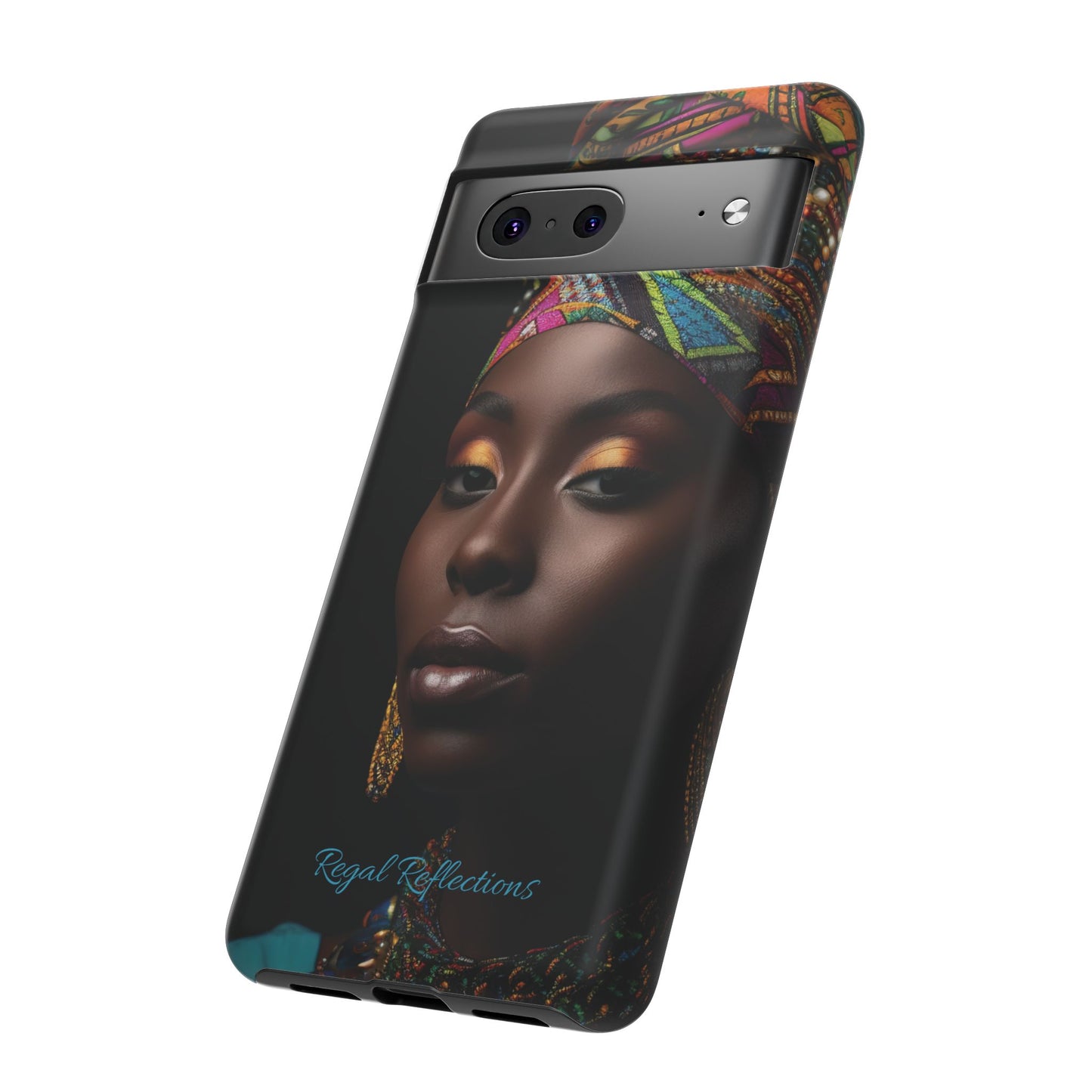 Regal Reflections: African Majesty iPhone, Samsung and Google Tough Phone Cases.