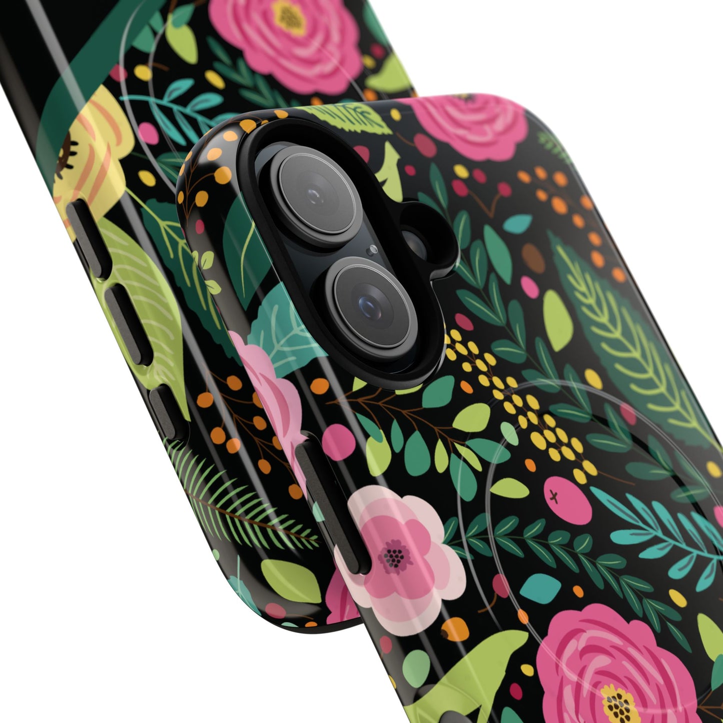 Personalized Floral Fantasy Tough Magnetic iPhone Cases- a Gift for Gardeners, Mother's Day, Birthday Gift, Anniversary Gift, Presents