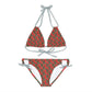 Red Tropical Bliss Strappy Bikini Set (AOP)