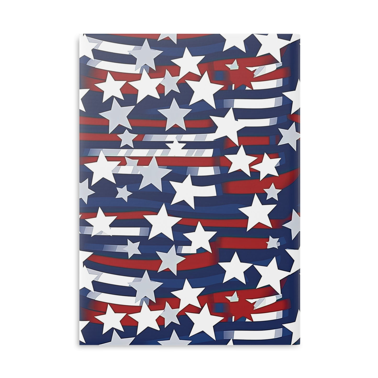 Patriotic Waves Hardcover Notebook with Puffy Covers