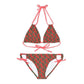 Red Tropical Bliss Strappy Bikini Set (AOP)