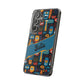 Phone Case — Colorful Abstract Faces Clear Impact-Resistant Case