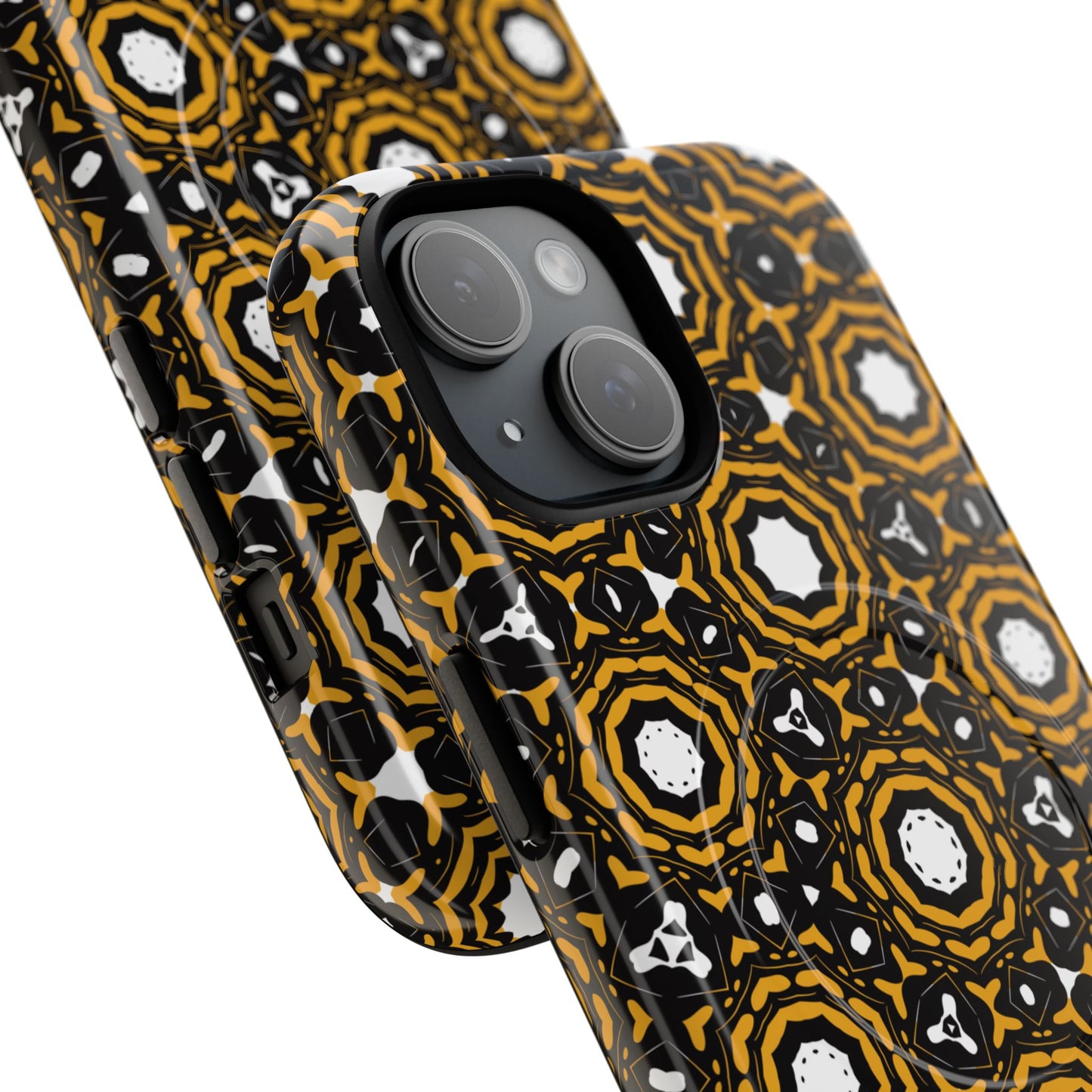 Stylish Tough Magnetic Phone Case, Unique Pattern Phone Cover, Durable Magnetic Case, Trendy Tech Accessories, Gift for Phone Lovers