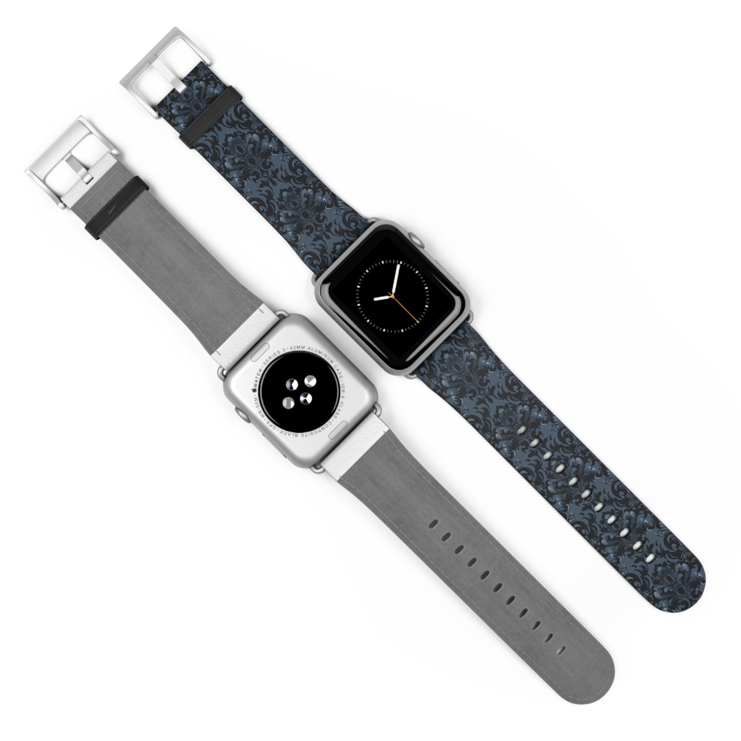 Opulent Dusk Elegant Floral Watch Band - Stylish Accessory for Daily Wear.