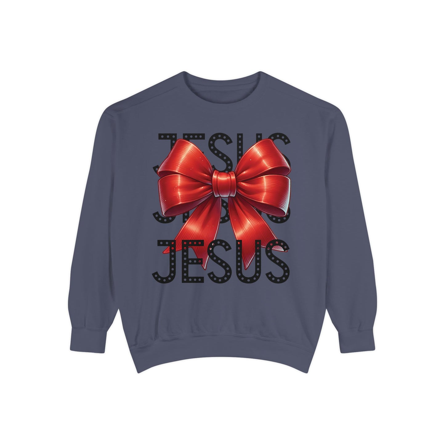 JESUS Charm Unisex Garment-Dyed Sweatshirt