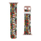 Tribal Harmony Vibrant Apple Watch Band, Colorful Watch Strap, Unique Wristband for Apple Watch, Artistic Accessory, Trendy Gift Idea, Seasonal Style