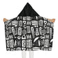 Abstract Rhythm Cozy Snuggle Youth Hooded Towel