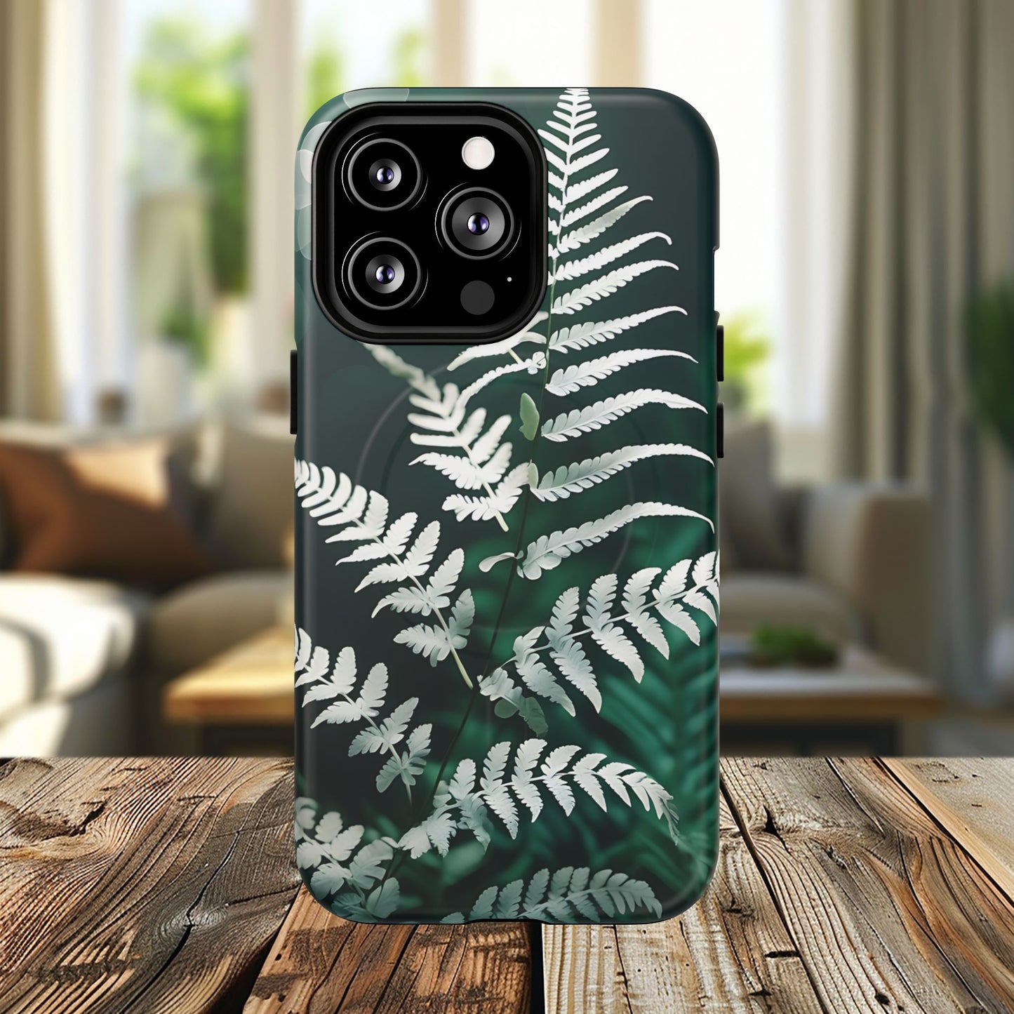 Elegant Fern Design Phone Case, Tough iPhone Cover, Nature Lover Gift, Botanical Phone Protector, Eco-Friendly Accessory