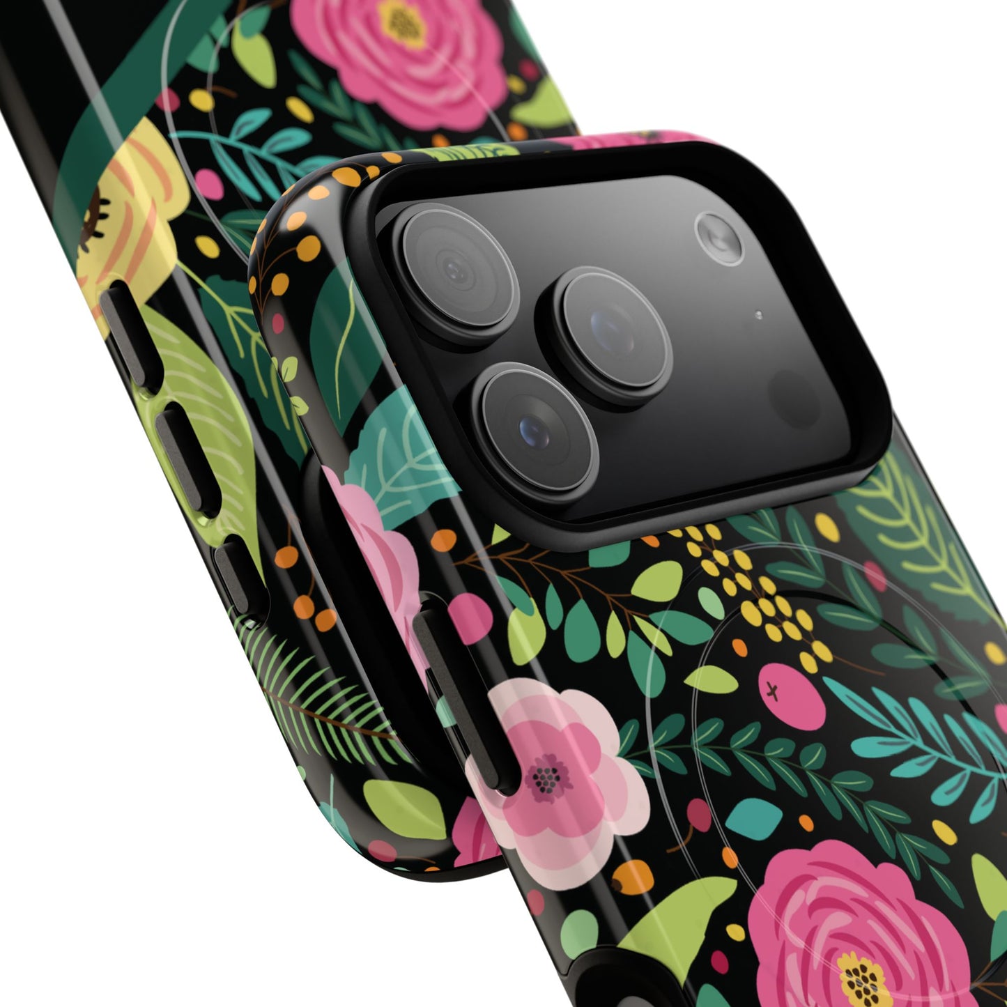 Personalized Floral Fantasy Tough Magnetic iPhone Cases- a Gift for Gardeners, Mother's Day, Birthday Gift, Anniversary Gift, Presents