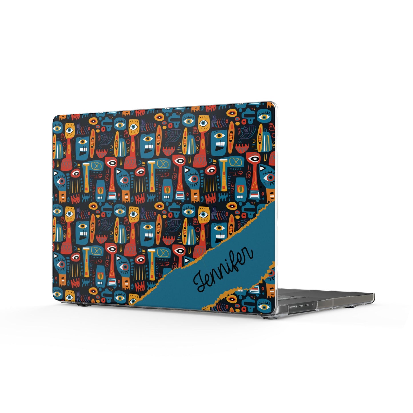 Personalized Colorful Abstract Totem Clear MacBook Case