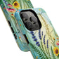 Floral Stained Harmony Glass Tough Magnetic Phone Case | Nature Inspired Design | Durable Protection | Gift for Nature Lovers | Spring Vibe