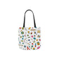 Personalized Classroom Couture Composition Book Inspired Canvas Tote Bag with Colorful Straps, Cute School Bag, Eco-Friendly Tote, Back to School Shopping Bag, Teacher Gift Idea