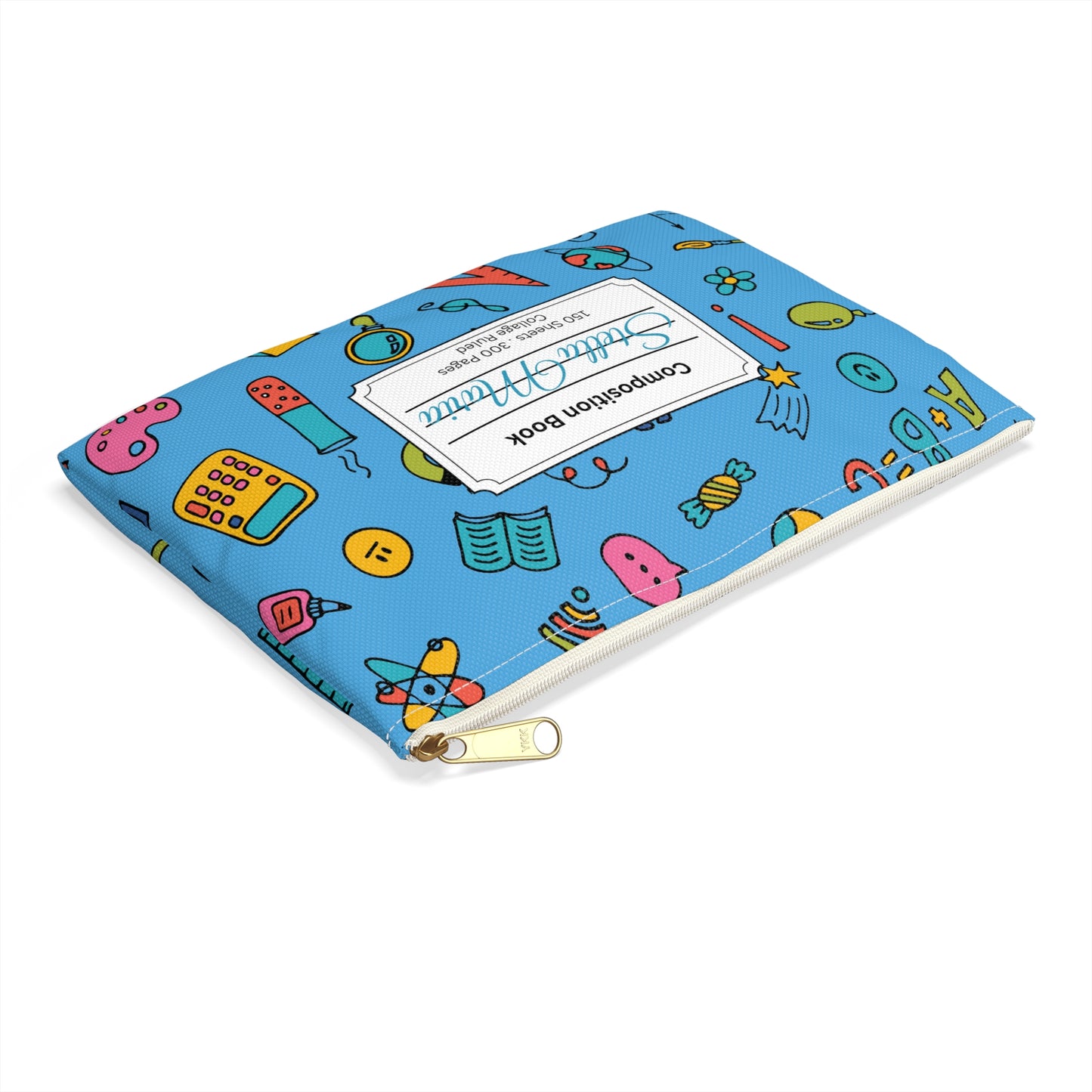 Personalized Classroom Couture Composition Book Inspired Accessory Pouch, Kids School Supplies, Classroom Organizer, Teacher Gift, Fun Stationery Case, Back to School