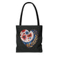 Floral Heart Tote Bag