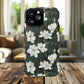 Midnight Magnolia Tough iPhone Magnetic Case, Stylish Stained Glass iPhone Protection, Nature Lover Gift, Spring Vibes