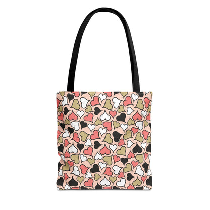 Heart Patterned Tote Bag - Cute & Stylish Carryall for Every Occasion