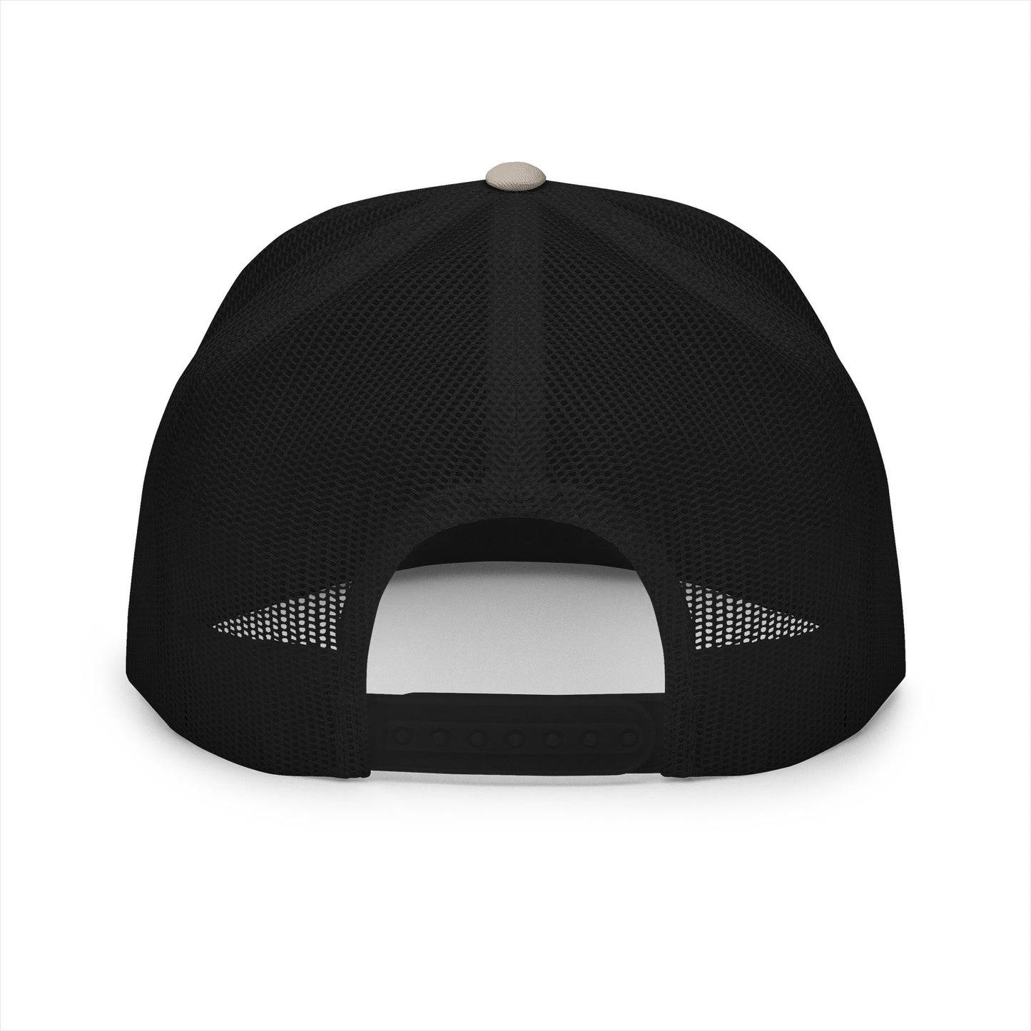 Navy 'ELOHIM, GENESIS 1:1'  Embroidered 5 Panel Trucker Cap | Casual Style Hat, Adjustable, Unisex, Perfect Gift for Outdoors, Festivals, Daily Wear