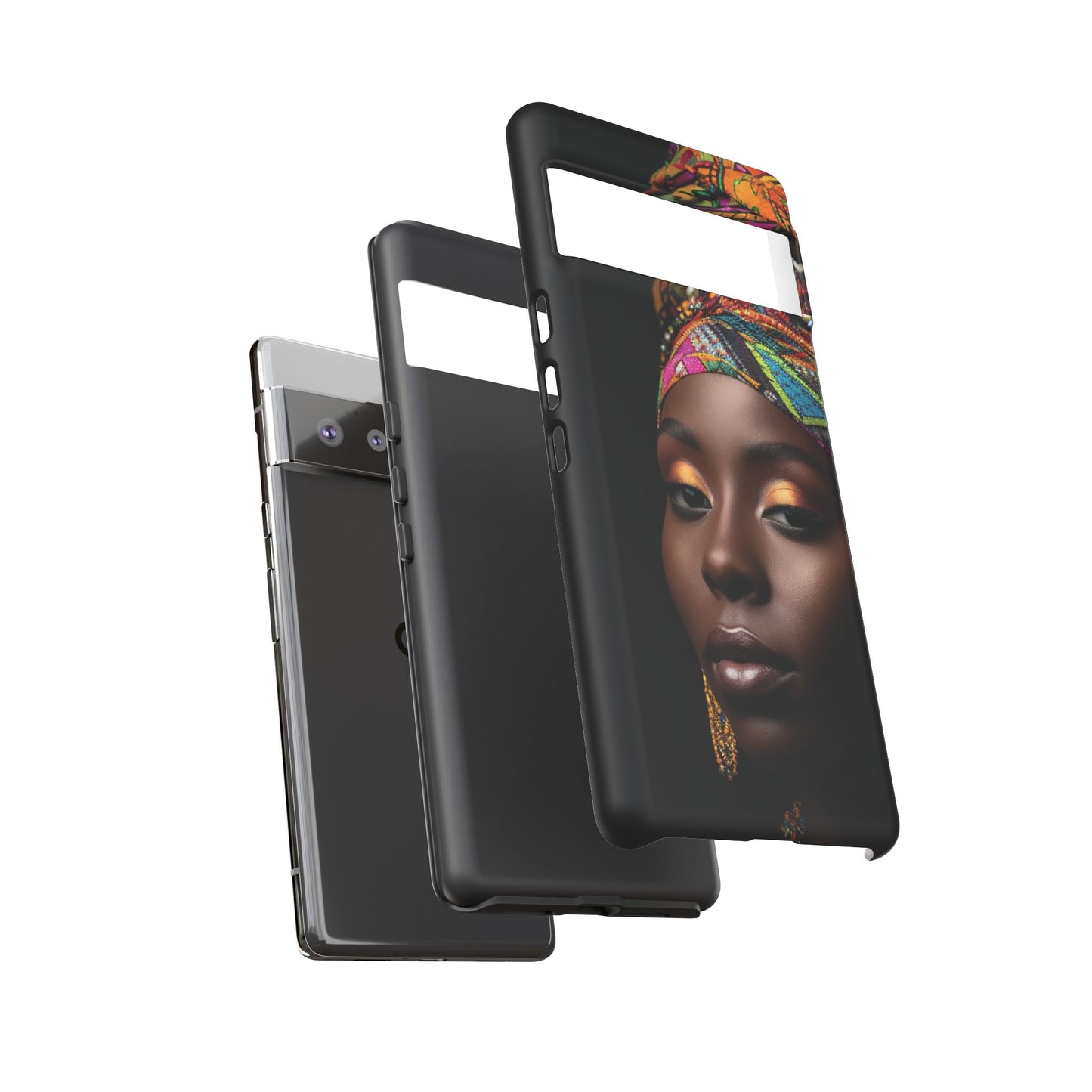 Regal Reflections: African Majesty Tough Google Pixel, iPhone and Samsung Cases.