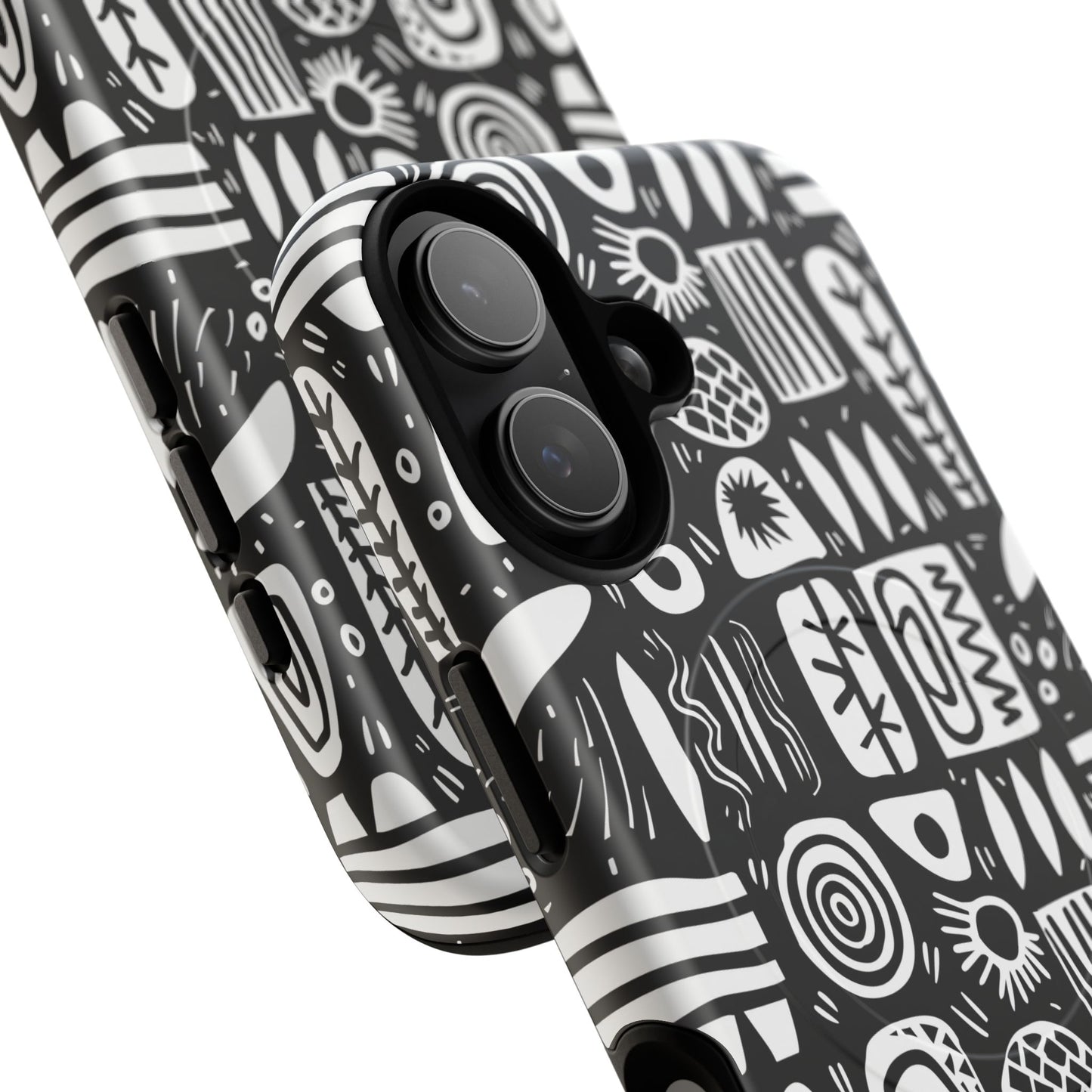 Modern Abstract Geometric Tough Magnetic Phone Case, Durable Phone Accessory, Gift for Him or Her, Artistic Design, Modern Decor