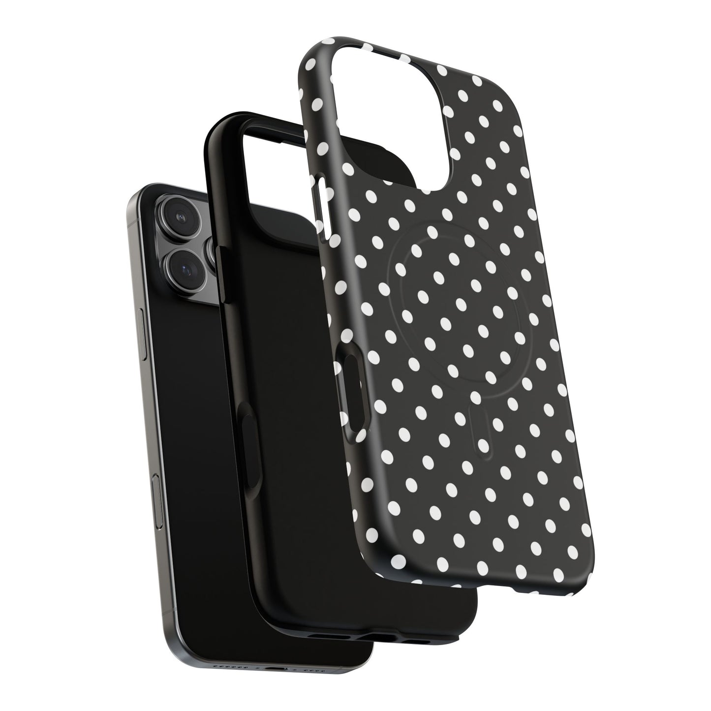 Polka Dot Tough iPhone Magnetic Case, Stylish iPhone Cover for Protection, Unique Gift for Birthdays, Holidays, Tech Lovers