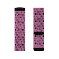 Winter Wonderland Pink Sublimation Socks - High-Quality Comfort with Stylish Sublimated Print