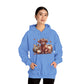 Autumn Highland Cow Charm Unisex Heavy Blend™ Hooded Sweatshirt