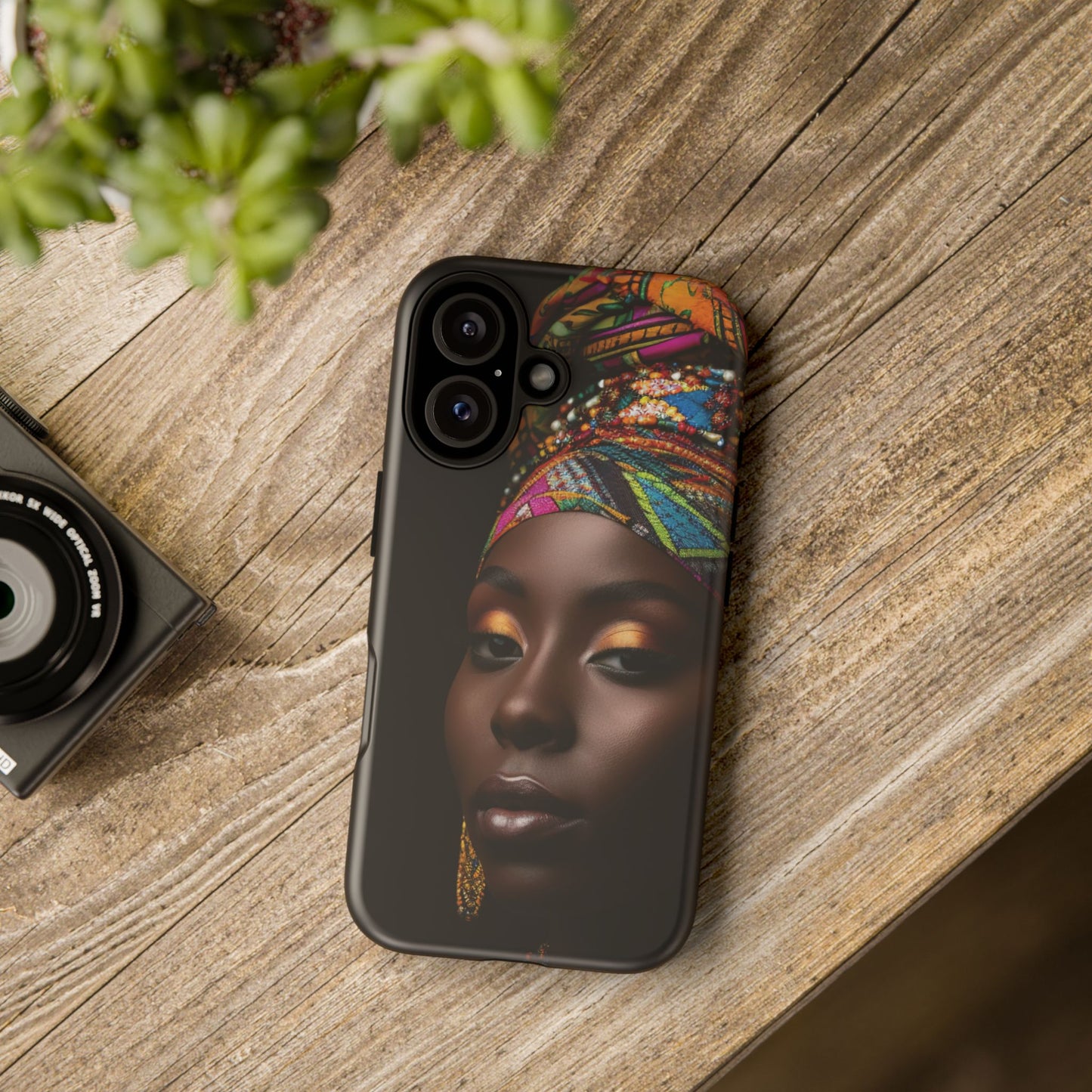 Regal Reflections: African Majesty Tough Google Pixel, iPhone and Samsung Cases.