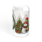 Snowman Sipper Glass, 16oz