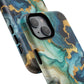Ocean Quartz Luxe Marble Pattern Tough Magnetic iPhone Case, Phone Accessories, Luxury Gift, Durable iPhone Cover, Unique Design for iPhone Users.