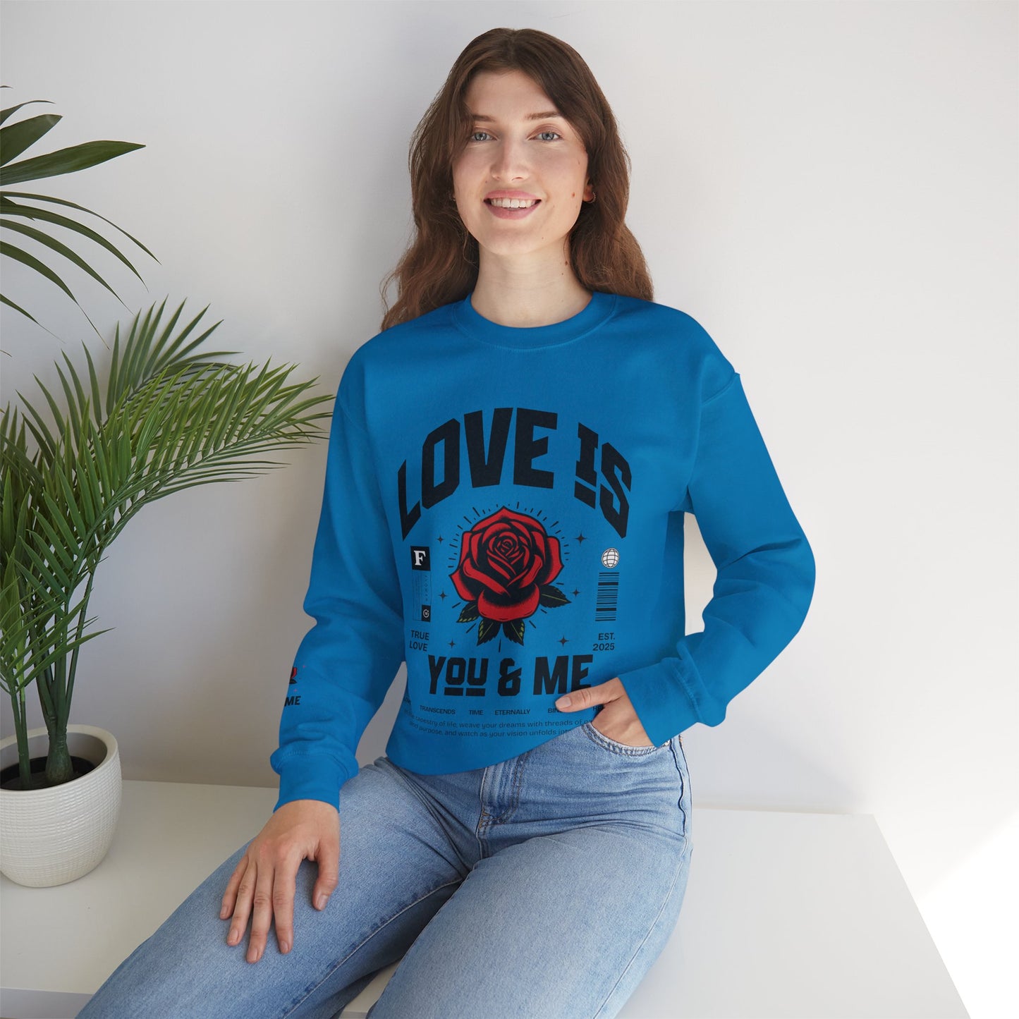 Love is ... Valentines Unisex Heavy Blend™ Crewneck Sweatshirt.