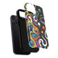 Vibrant Yin Yang Pop Splash Tough Magnetic iPhone Cases, Bold Artwork, Customizable Protection, Gift for Tech Lovers, Colorful iPhone Accessories