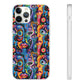 Psychedelic Visions Flexi iPhone and Samsung Case - Colorful Abstract Design.