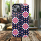 Midnight Mandala Bloom Tough iPhone Magnetic Case, Vibrant Design for Protection, Gift for Her, Trendy Accessory, Floral MagSafe iPhone Cover, Birthday, & Everyday Use