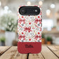 Personalized Rosette Coquette Floral Phone Case - Tough MagSafe® Magnetic Cases, Protective Cover, Stylish Tech Accessory, Gifts for Her