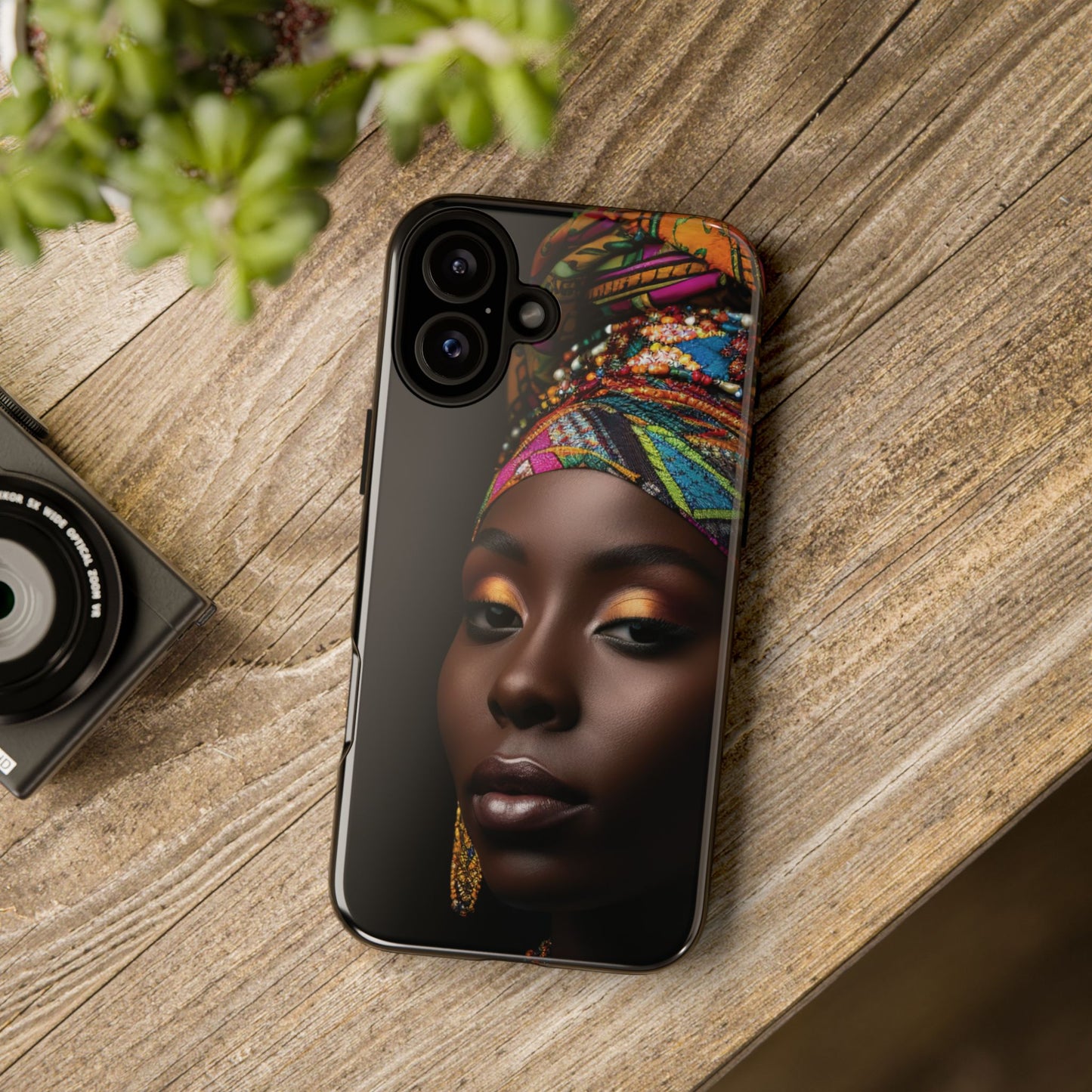 Regal Reflections: African Majesty Tough Google Pixel, iPhone and Samsung Cases.