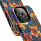 Cathedral Petals Tough Magnetic iPhone Case, Durable, Stylish, Unique Floral Design, Gifts for Her, Birthday, Everyday Use, Stained Glass iPhone Case.
